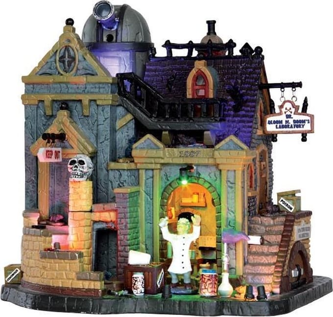 Lemax - Dr. Gloom N. Doom's Laboratory - With 4.5V Adaptor