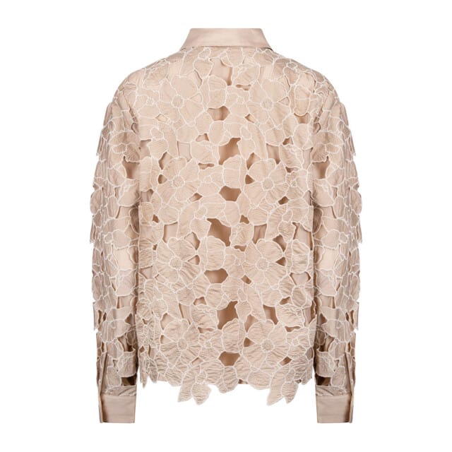 Nukus Chloe Blouse Flower  Zand Nks02228