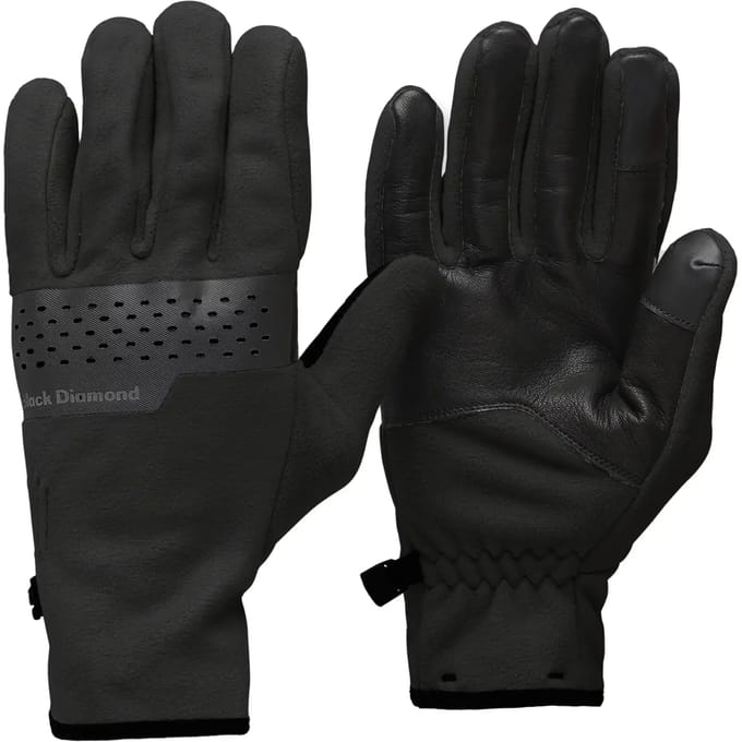 Leren handschoenen Black Diamond Alpine Fleece