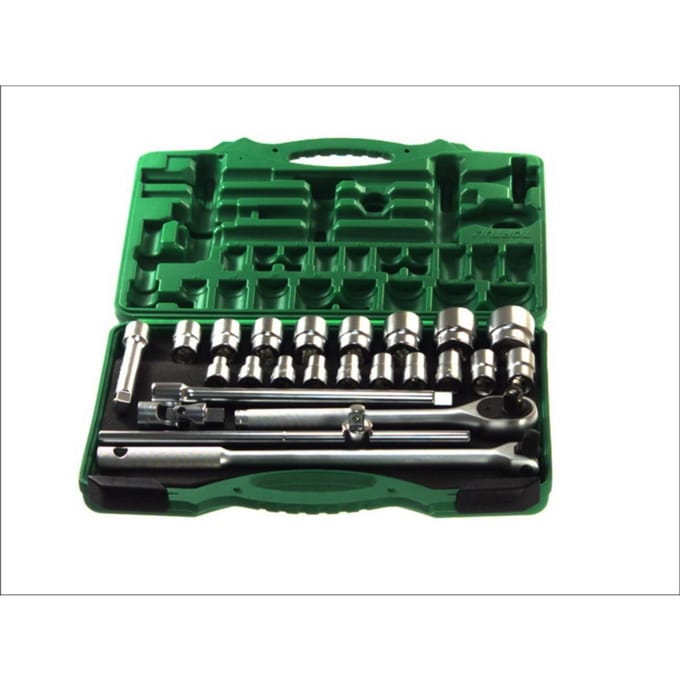 Dopsleutelset TOPTUL 1/2 12-kant 24Stk(8-22 23 24 27 30 32 mm)