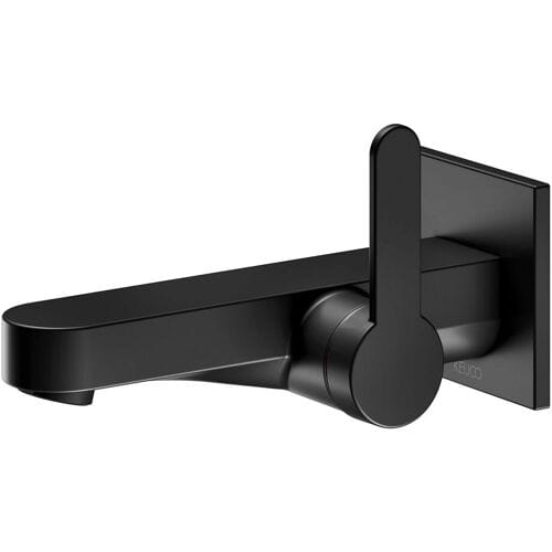 Keuco IXMO Flat Black Selection single lever basin mixer, concealed, angular 59516370302