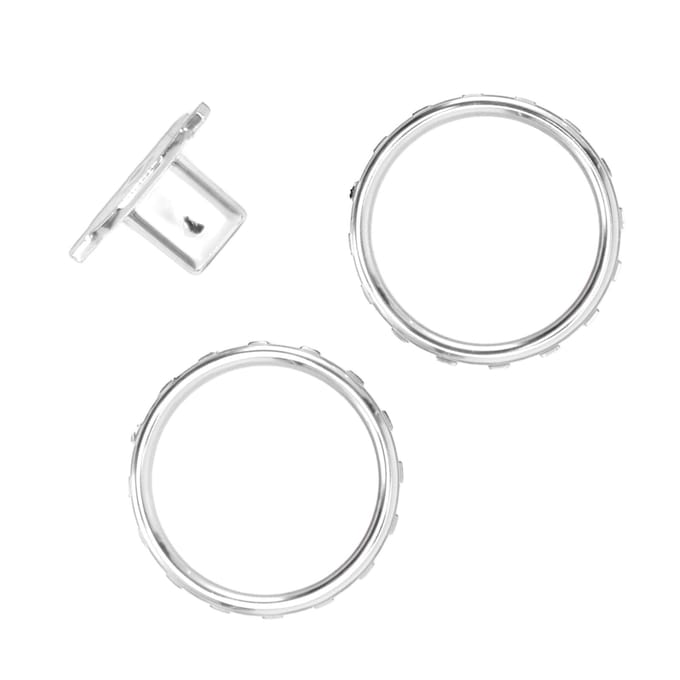 Anneaux d'accent décoratifs pour manette Xbox Elite Series 2 Remplacement des boutons Switch Chrome mat