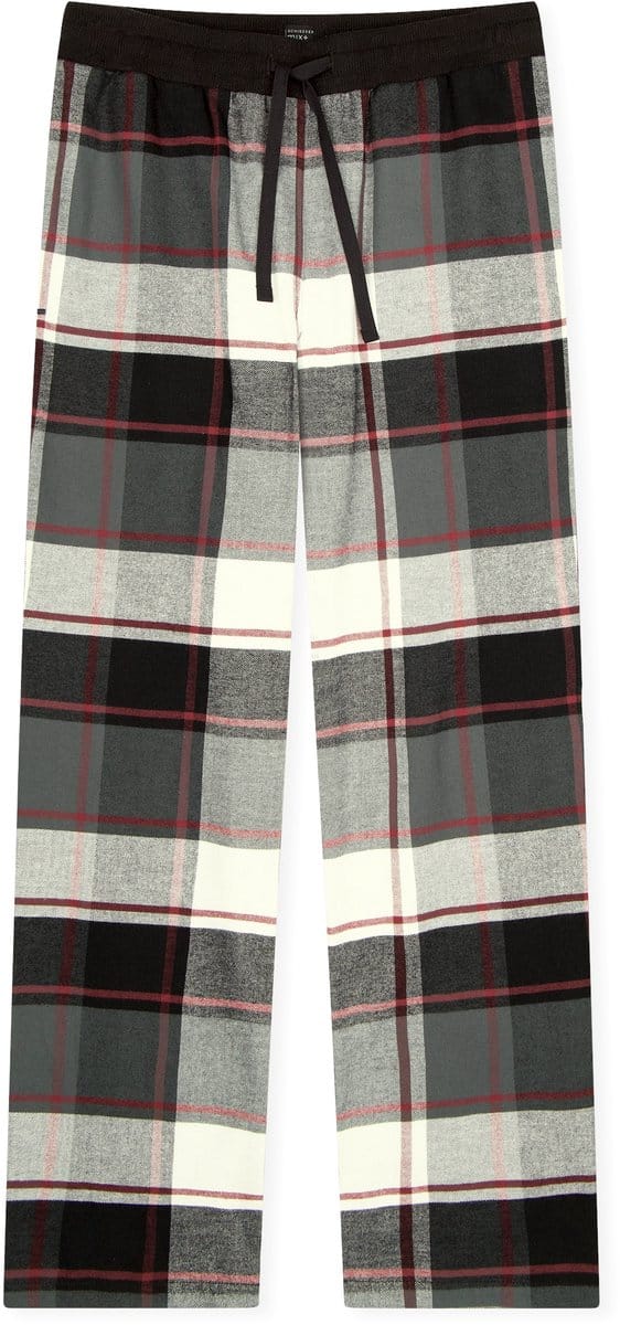 Schiesser heren lange flanellen pyjamabroek - Geruit - MIX & Relax - 56