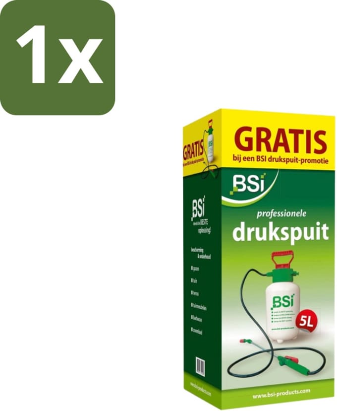 BSI – Drukspuit – Wit/Groen – 5 L - 1 stuk
