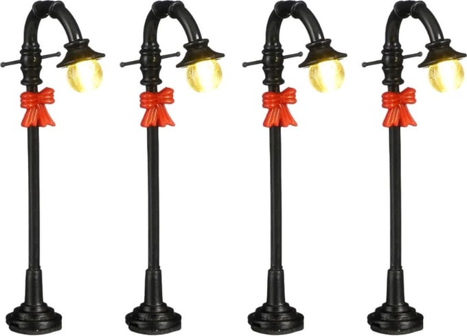 Luville - Street Lamp Bow - Set van 4