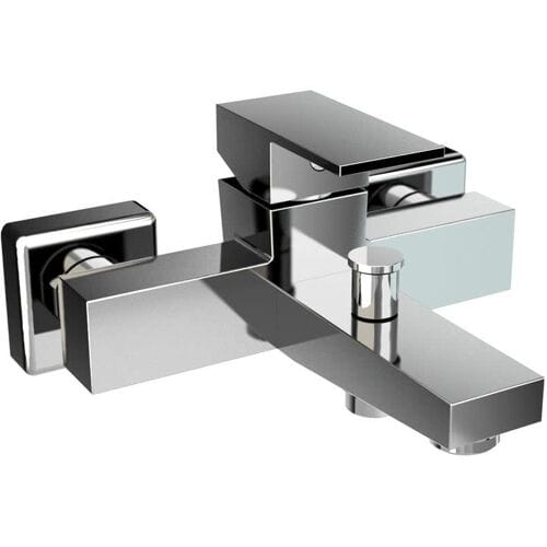 HSK Single lever bath filler and shower mixer angular, exposed 1140008