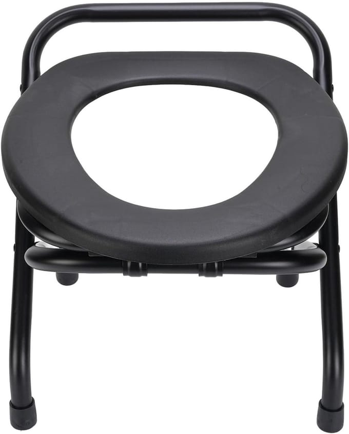 Opvouwbare toiletstoel - Reis commode - Ondersteuning thuis - Stevig ijzeren frame - 30 cm hoogte - Niet gespecificeerd
