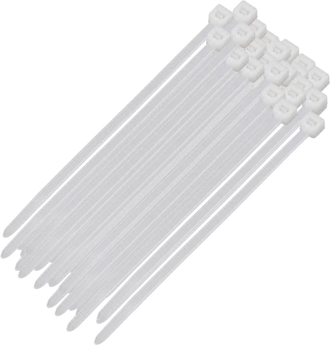 Benson Kabelbinders - tie wraps - wit - 300x stuks - 370 x 4,8 mm - plastic