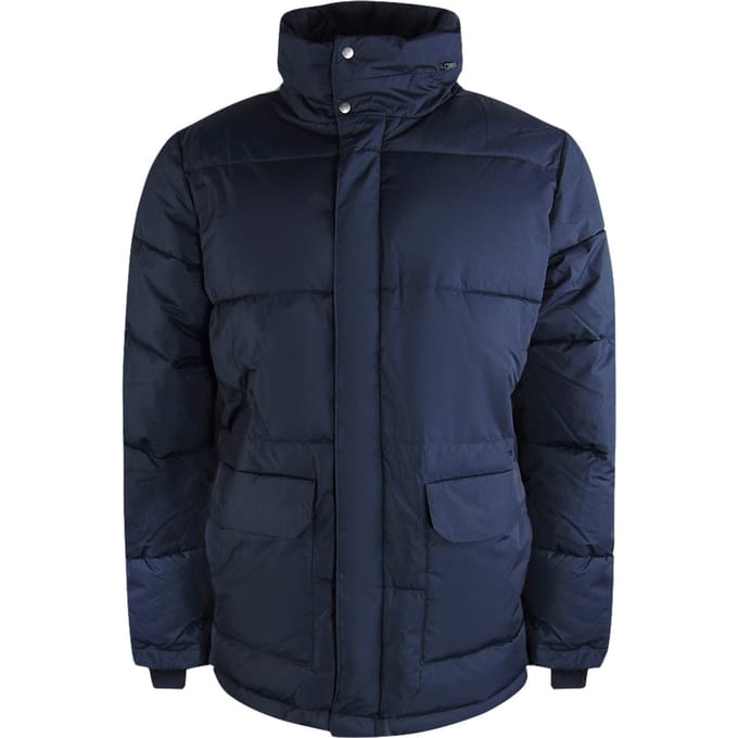 Aquascutum Active Puffer Marineblauwe Jas
