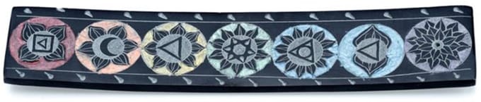 Zeepsteen Chakra Wierookhouder Langwerpig