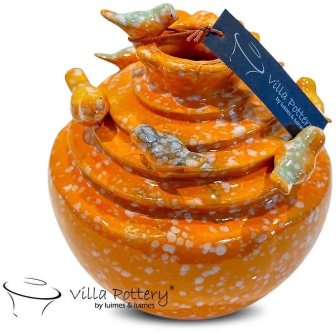 Oranje Vogel Vaas Grenada D17xH17