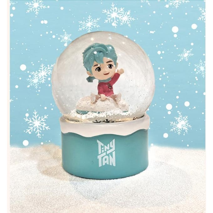 BTS (BangTan-jongens) TinyTAN Snow Globe, Officieel, Origineel, Authentiek, K-POP, idool white