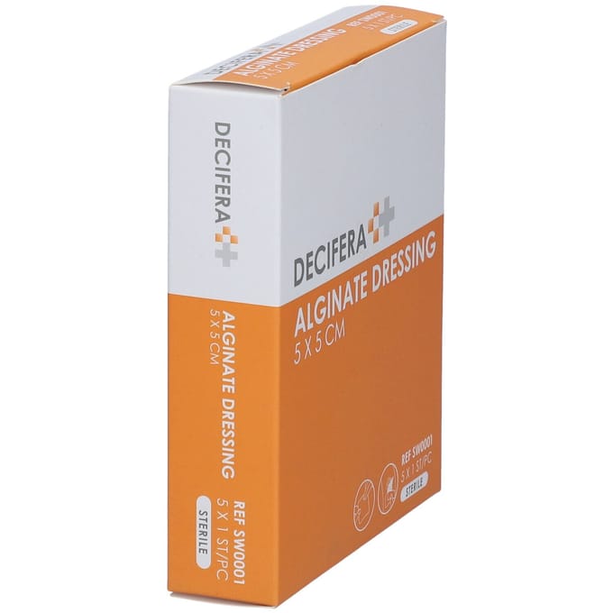 Decifera Alginate Dressing 5 x cm SW0001 Pleister