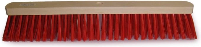 borstel, straatveger PVC 60cm plat hout