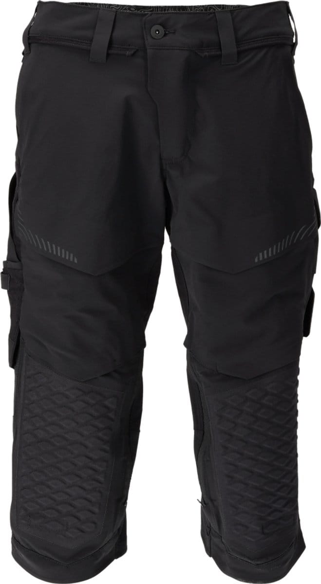 Mascot Customized Driekwart broek met kniezakken 22249-605 - Zwart - C56