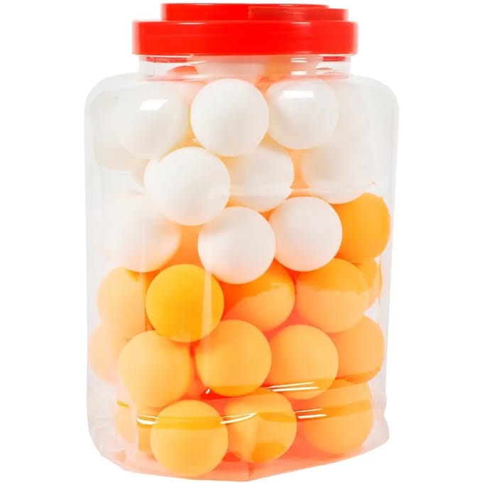 Emmer met 60 pingpongballetjes Megaform