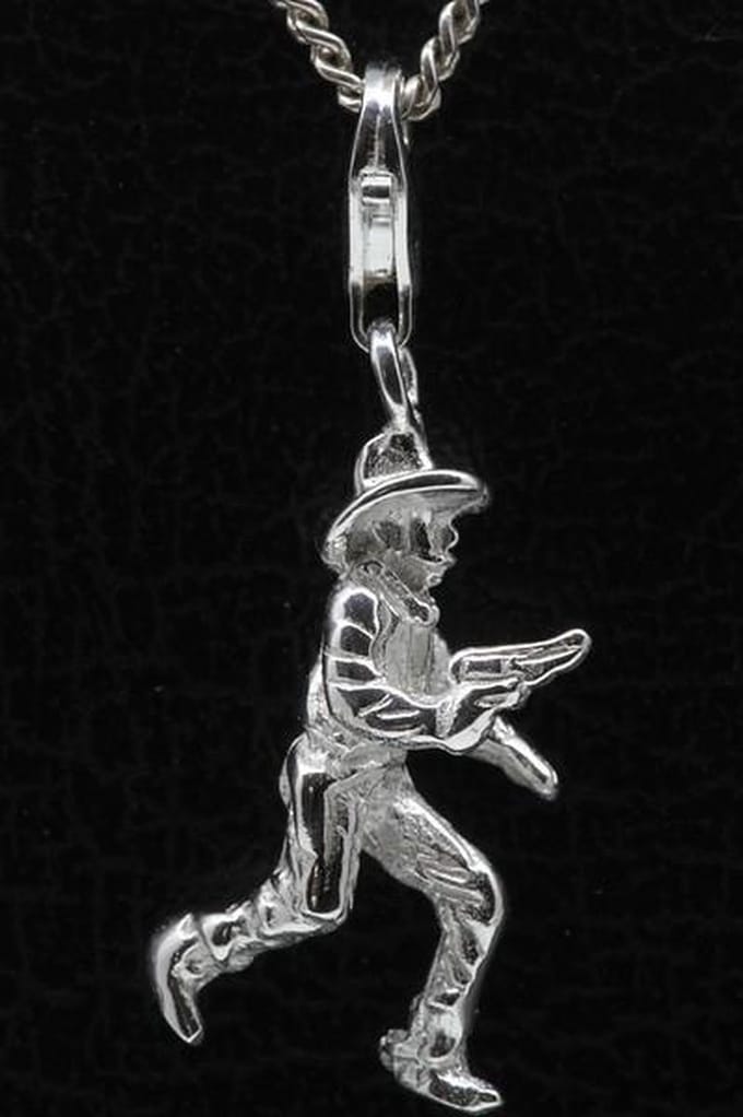 Zilveren Cowboy hanger én bedel