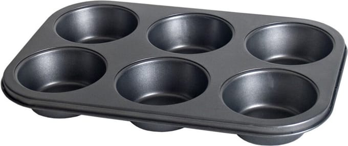Gerimport Bakvorm - muffens en cupcakes - 31 x 21 cm - bakblik - 6 plekken