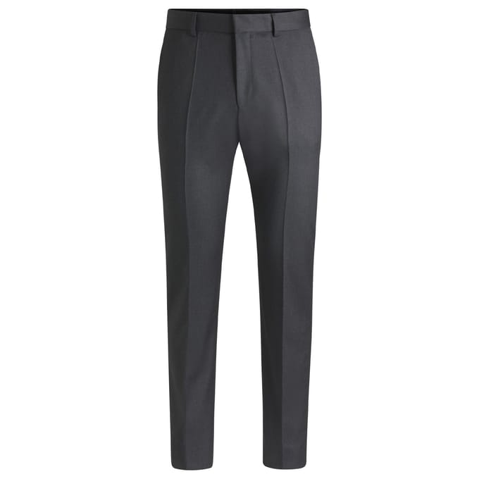 Boss Heren H-Lenon Broek Regular (Grijs)