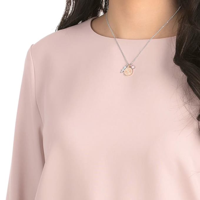 Swarovski Zodiac Boogschutter Bij Ketting Damesketting Roze 5349221 Box (Random Color) white
