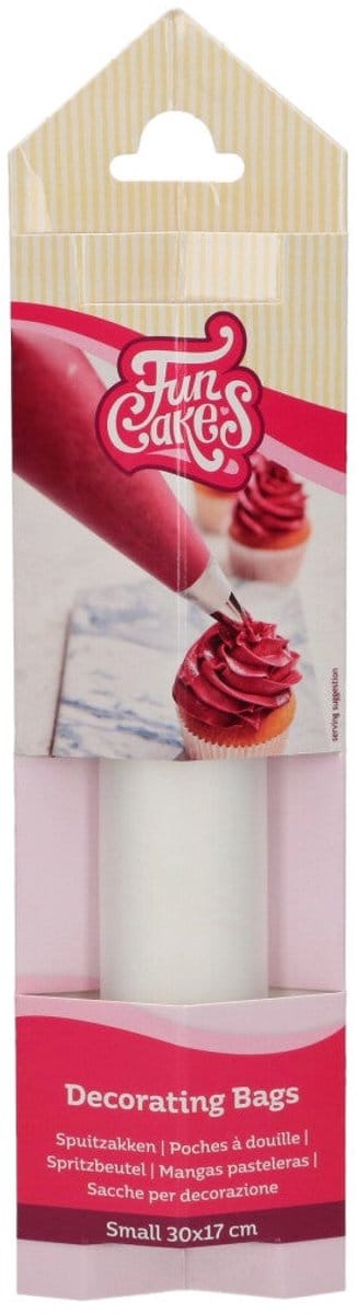 FunCakes Spuitzak - Transparante Spuitzakken - Taartdecoratie - 30 cm - 10 Stuks