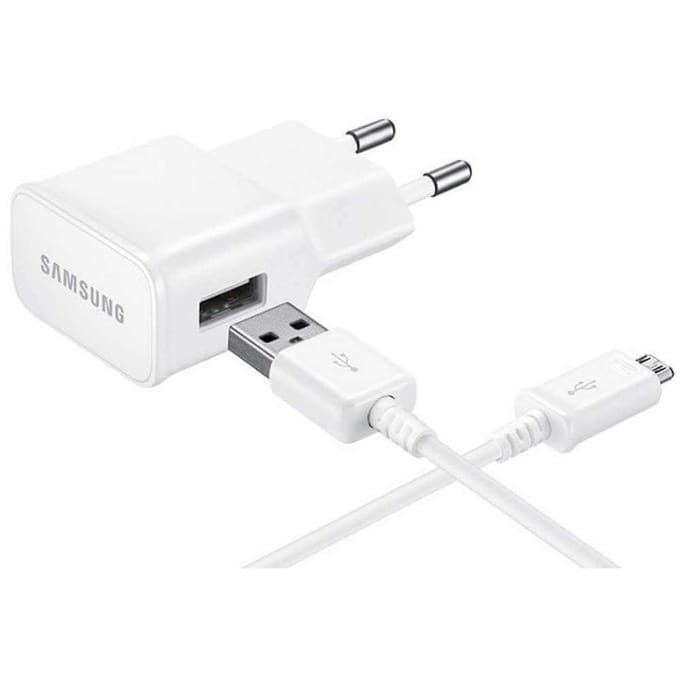 Samsung universele micro USB thuislader + datakabel - wit