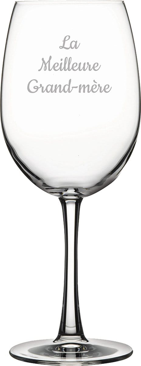 Rode wijnglas gegraveerd - 46cl - La Meilleure Grand-mère