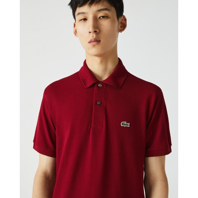 Lacoste L.12.12 Heren Poloshirt - Bordeaux - Maat M