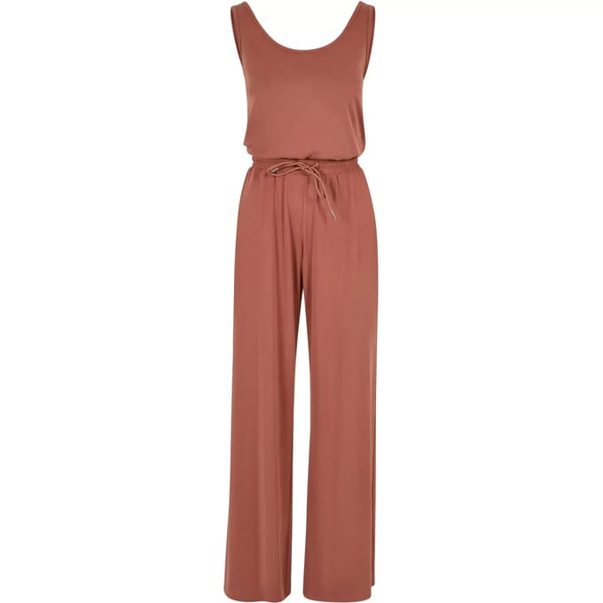 Urban Classics - Long Sleeveless Modal Jumpsuit - 4XL - Oranje