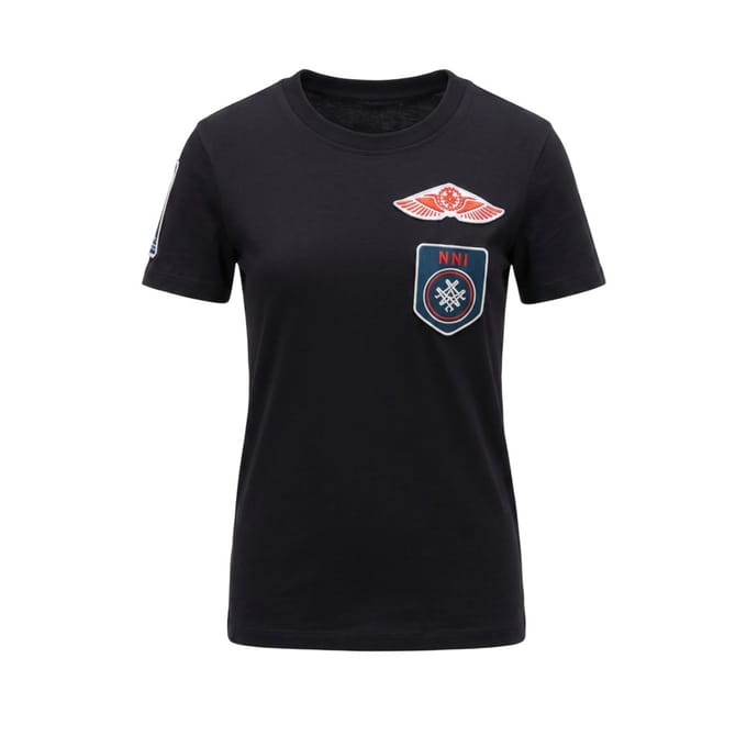 Mr&Mrs Italy Zwarte Katoenen Dames T-shirt