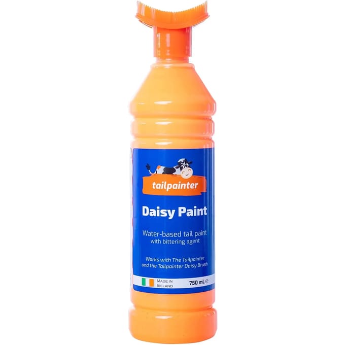 Daisy Paint Staartverf voor tochtigheidsdetectie | 750 ml | rood, blauw, groen of oranje | met applicatieborstel Oranje