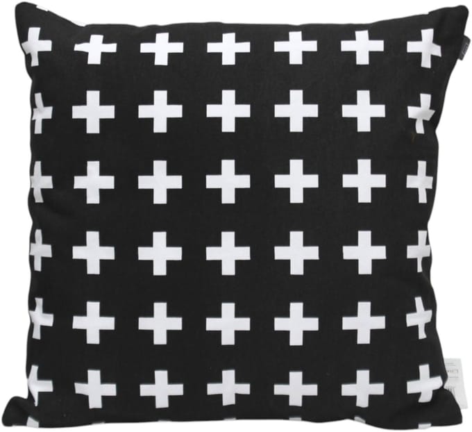 Decoratieve Katoenen Kussensloop 45x45cm - Modern Kruis Design