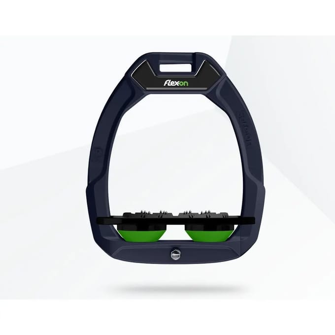 Veiligheidsstijgbeugels Plat Ultra Grip Marine/Zwart/Groen Flex-On Safe-On