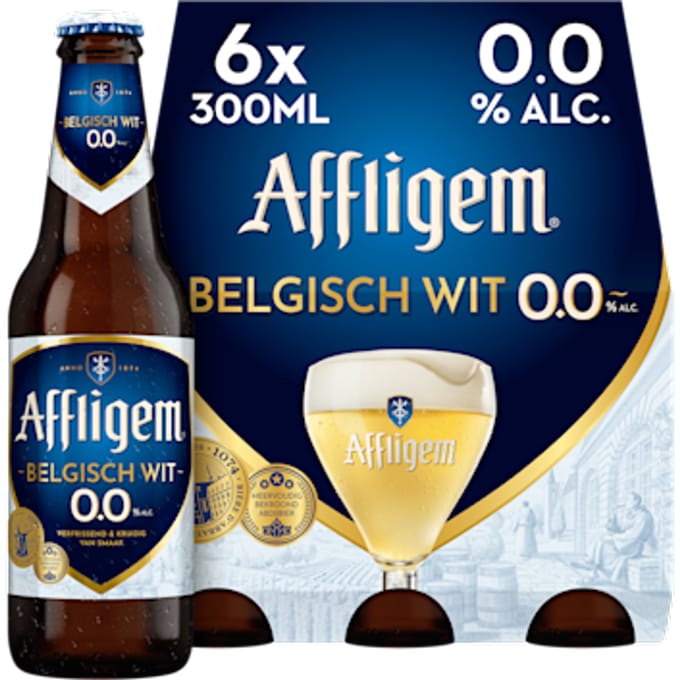 Belgisch wit 0.0 bier fles
