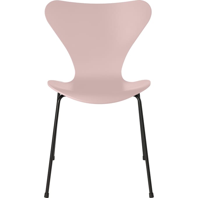 Fritz Hansen Serie 7 3107 Stoel - lak - pale rose - zwart