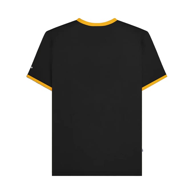 Lambretta Heren Target Ringer T-shirt (Zwart/Goud)