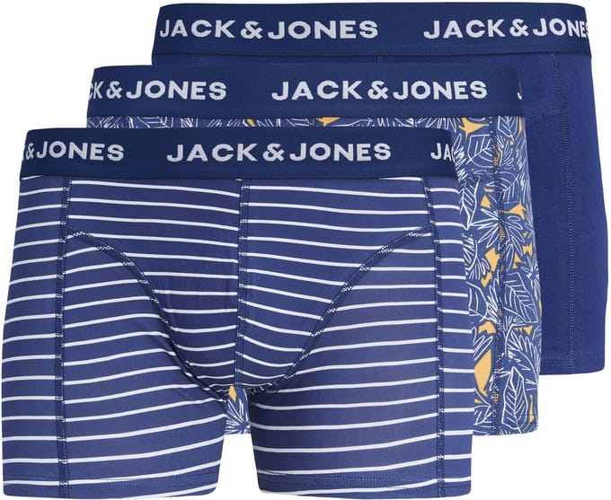 JACK&JONES - JACKEVIN LEAVES TRUNKS 3 PACK JNR - Jongens - Onderbroeken
