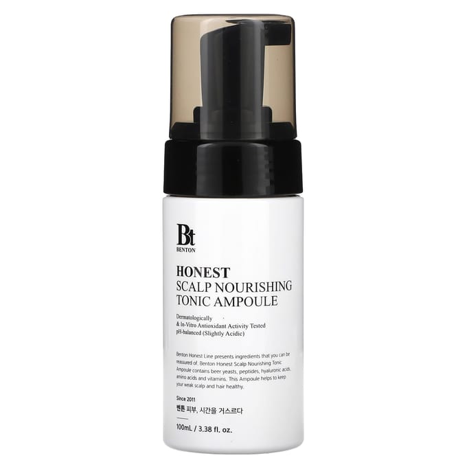 Benton, Honest, Scalp Nourishing Tonic Ampoule, 100 ml (3.38 fl oz) black