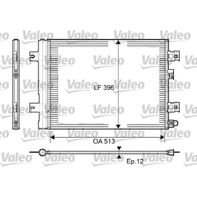Condensator, airconditioning VALEO 814077