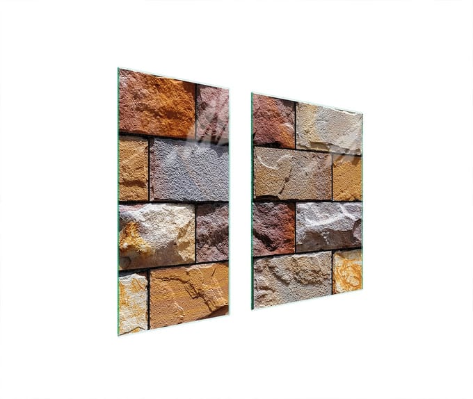 TMK ArtDeko - Snijplank - 75x52 cm - Cegła - Glas - Modern