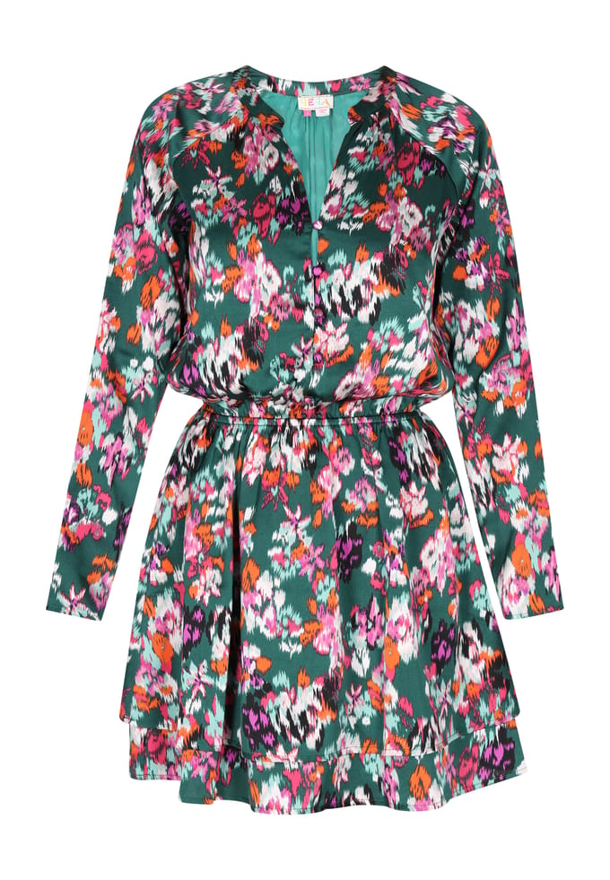 IZIA Jurk Dames Groen Veelkleurig