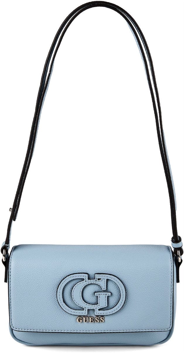 GUESS schoudertas Isola Convertible Xbody Flap Light Blue Lichtblauw