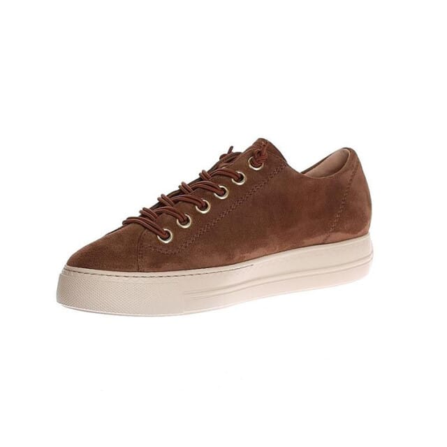 Paul Green 4081 Sneakers - Suède - Dames - Bruin - Maat 40