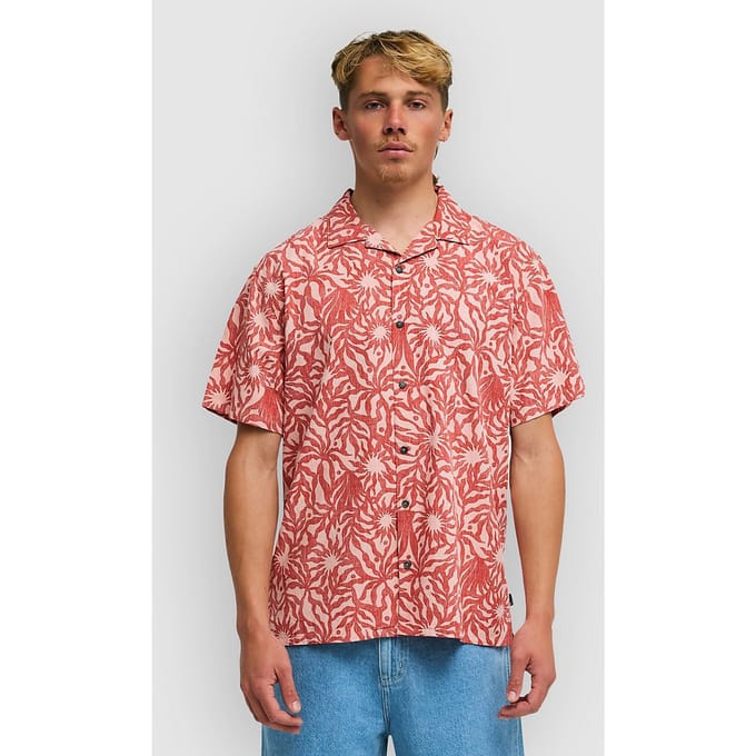 Billabong Vacay Overhemd Met Korte Mouwen Rood,Oranje S Man