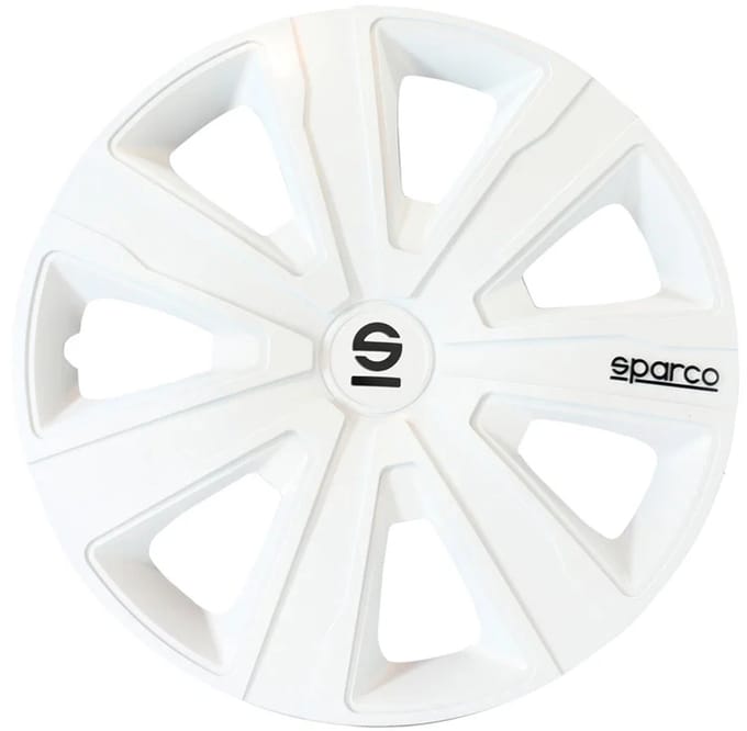 Sparco Wieldoppen Palermo 16 inch Wit - 4 stuks