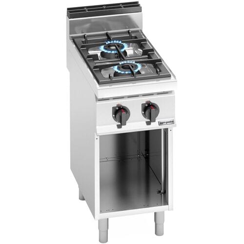 GGM Gastro Gasherd - 14 kW - 2 Brenner Zilver