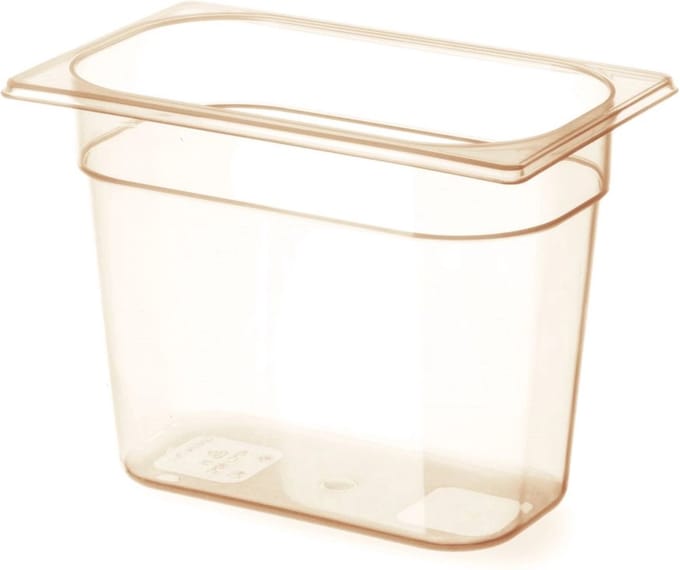 HENDI Gastronorm bak – hoge temperatuurbestendigheid – 3,8L – transparant – 265x162x150 mm