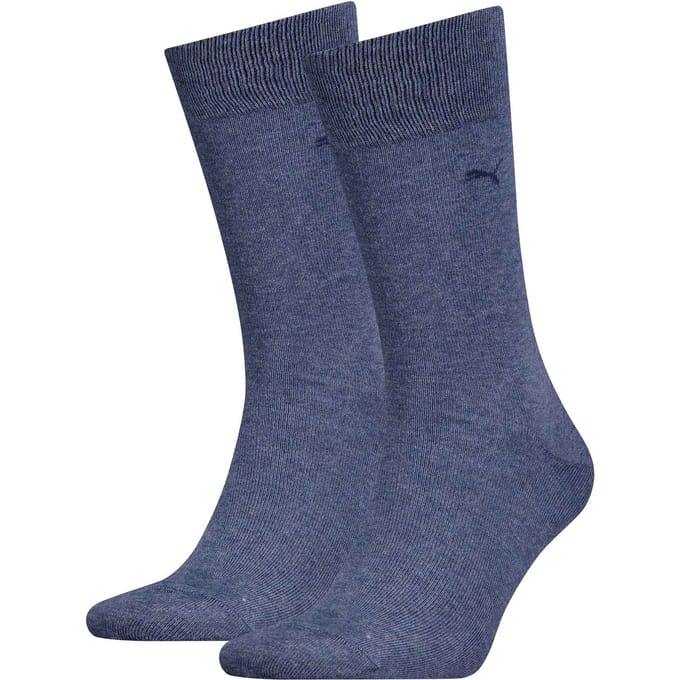 Heren katoenen klassieke sokken - 2 paar – Denim Blue – 39-42