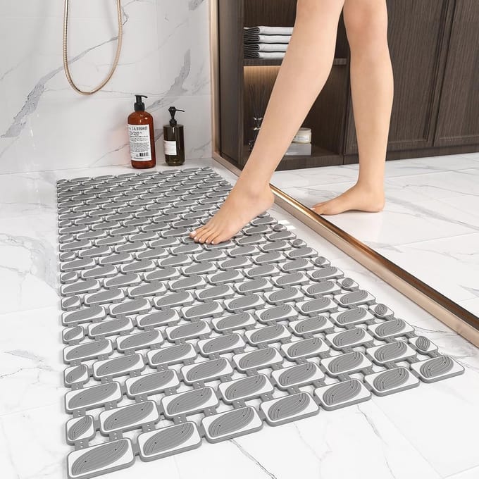 Grote antislip douchemat 90 x 40 cm - Veilig en comfortabel voor thuisgebruik