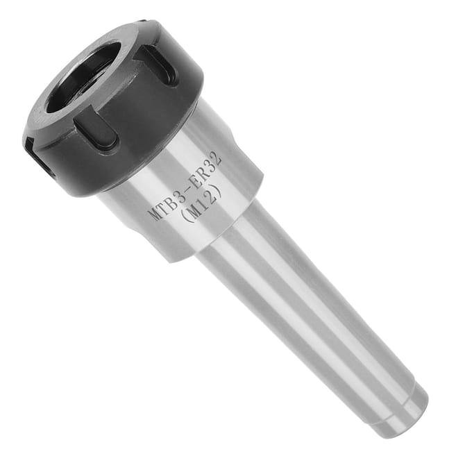 Porte-outil de fraisage CNC Mandrin à pince Queue Morse Cône Morse Queue plate Accessoire de tour MTB3?ER32(M12)